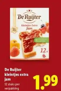 Lidl De Ruijter kleintjes extra jam aanbieding
