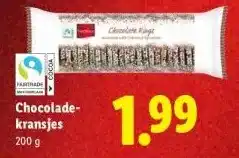 Lidl Chocolade- kransjes aanbieding