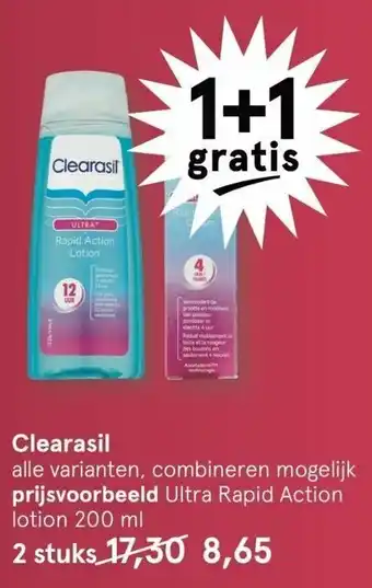 Etos Clearasil 200ml aanbieding