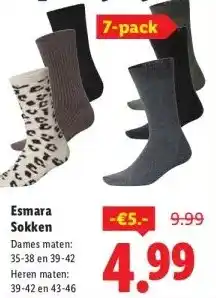 Lidl Esmara Sokken aanbieding