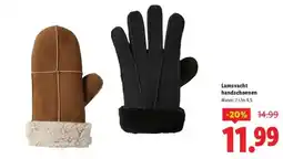 Lidl Lamsvacht handschoenen aanbieding