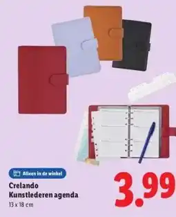 Lidl Crelando Kunstlederen agenda aanbieding