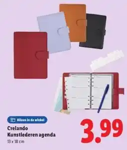 Lidl Kunstlederen agenda aanbieding