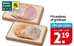 Hoogvliet Fricandeau of grillham aanbieding