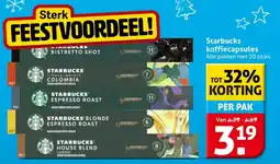 Hoogvliet Starbucks koffiecapsules aanbieding