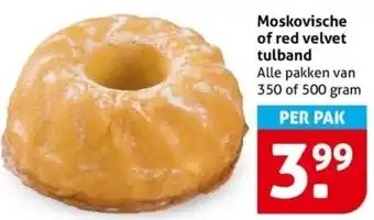Hoogvliet Moskovische of red velvet tulband aanbieding