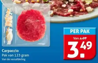 Hoogvliet Carpaccio aanbieding