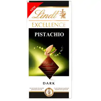 Dekamarkt Lindt Chocoladereep dark pistache aanbieding