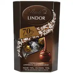 Dekamarkt Lindt Lindor donker 70% aanbieding
