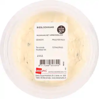 Dekamarkt DekaVers Roomkaas bieslook aanbieding