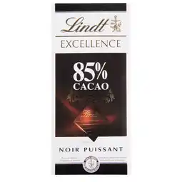 Dekamarkt Lindt Excellence tablet 85% cacao aanbieding
