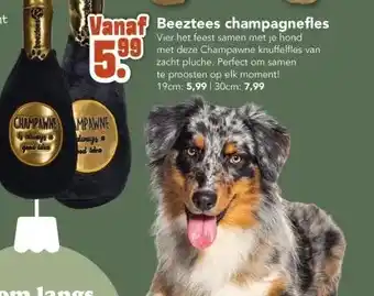 Discus Beeztees champagnefles aanbieding