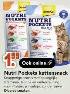 Discus Nutri Pockets kattensnack aanbieding