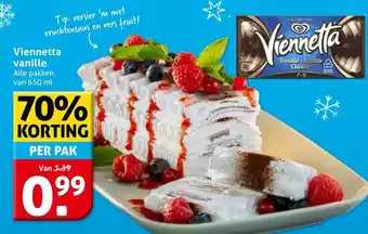 Hoogvliet Viennetta vanille aanbieding