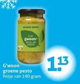 Hoogvliet G'woon groene pesto aanbieding