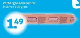 Hoogvliet Verberghe leverworst aanbieding