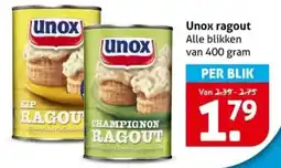 Hoogvliet Unox ragout aanbieding