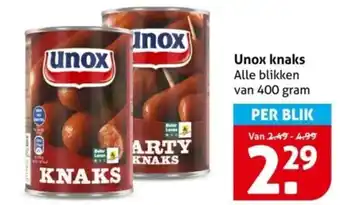 Hoogvliet Unox knaks aanbieding