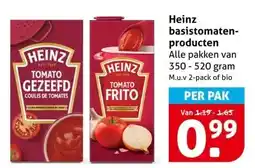 Hoogvliet Heinz basis tomatenproducten aanbieding