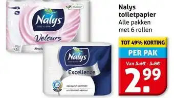 Hoogvliet Nalys toiletpapier aanbieding