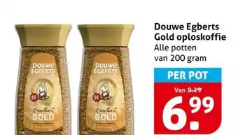 Hoogvliet Douwe Egberts Gold oploskoffie aanbieding