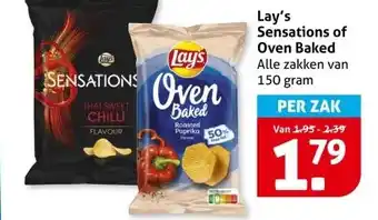 Hoogvliet Lay's Sensations of Oven Baked aanbieding
