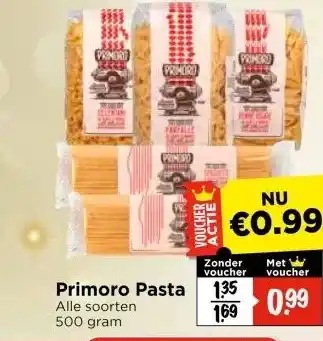 Vomar Voordeelmarkt Primoro Pasta aanbieding