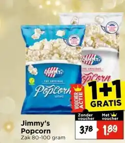 Vomar Voordeelmarkt Jimmy's Popcorn aanbieding