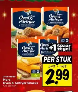 Vomar Voordeelmarkt Mora Oven & Airfryer Snacks aanbieding