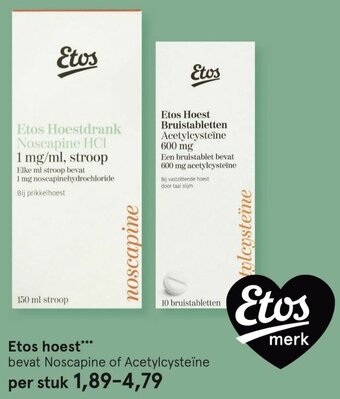 Etos Etos hoest aanbieding