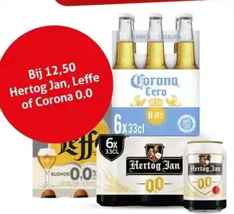Hoogvliet Hertog Jan, Leffe of Corona 0.0 aanbieding
