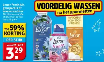 Hoogvliet Lenor Fresh Air, geurparels of wasverzachter aanbieding