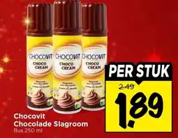 Vomar Voordeelmarkt Chocovit Chocolade Slagroom aanbieding