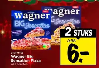 Vomar Voordeelmarkt Wagner Big Sensation Pizza aanbieding