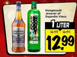 Vomar Voordeelmarkt Hooghoudt Jenever of Dujardin Vieux aanbieding