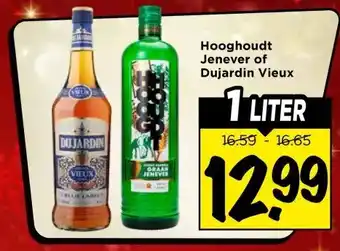 Vomar Voordeelmarkt Hooghoudt Jenever of Dujardin Vieux aanbieding
