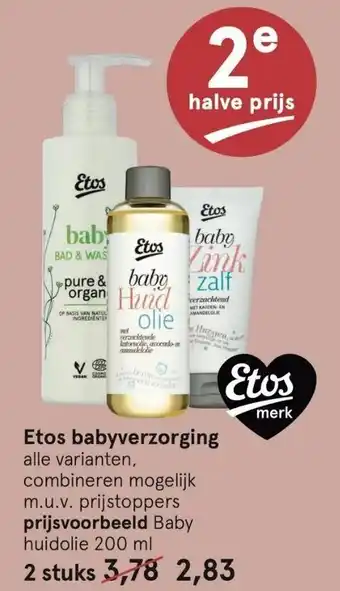 Etos Etos babyverzorging 200ml aanbieding