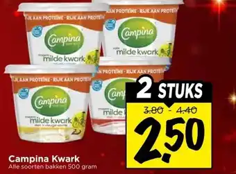 Vomar Voordeelmarkt Campina Kwark aanbieding