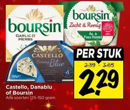 Vomar Voordeelmarkt Castello, Danablu of Boursin aanbieding