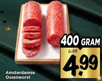 Vomar Voordeelmarkt Amsterdamse Ossenworst aanbieding