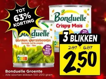 Vomar Voordeelmarkt Bonduelle Groente aanbieding