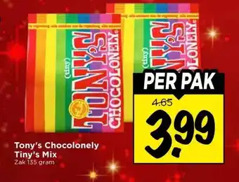 Vomar Voordeelmarkt Tony's Chocolonely Tiny's Mix aanbieding