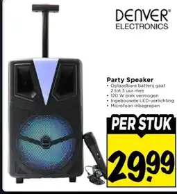 Vomar Voordeelmarkt Party Speaker aanbieding