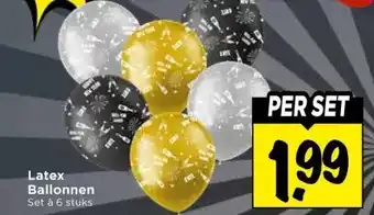Vomar Voordeelmarkt Latex Ballonnen aanbieding