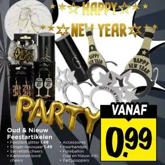 Vomar Voordeelmarkt Oud & Nieuw Feestartikelen aanbieding