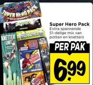 Vomar Voordeelmarkt Super Hero Pack aanbieding