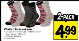 Vomar Voordeelmarkt Wollen Huissokken aanbieding