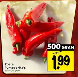 Vomar Voordeelmarkt Zoete Puntpaprika's aanbieding