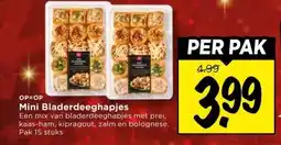 Vomar Voordeelmarkt Mini Bladerdeeghapjes aanbieding