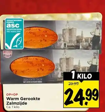 Vomar Voordeelmarkt Warm Gerookte Zalmzijde aanbieding